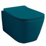 Унітаз підвісний ArtCeram A16 безободковий 36х52,5 см кераміка синьо-зелений ASV003 ASV003 42;00