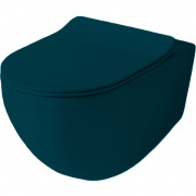 Унітаз підвісний ArtCeram File 2.0 безободковий 37х53 см кераміка синьо-зелений FLV004 42;00
