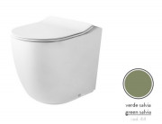 Унитаз напольный ArtCeram File 2.0 безободковый 37х53 см керамика зеленый шалфей FLV005 44;00