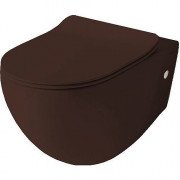 Унітаз підвісний ArtCeram File 2.0 безободковий 37х53 см кераміка коричневий FLV004 39;00