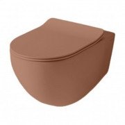 Унитаз подвесной ArtCeram File 2.0 безободковый 37х53 см керамика светло-коричневый FLV004 40;00
