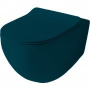 Унітаз підвісний ArtCeram File 2.0 безободковий 37х53 см кераміка синьо-зелений FLV004 42;00