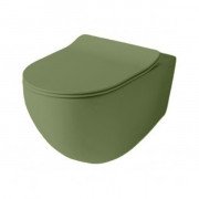 Унитаз подвесной ArtCeram File 2.0 безободковый 37х53 см керамика зеленый шалфей FLV004 44;00
