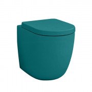 Унітаз для підлоги ArtCeram File 2.0 безободковий 37х53 см кераміка зелений FLV005 43;00