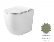 Унитаз напольный ArtCeram File 2.0 безободковый 37х53 см керамика зеленый шалфей FLV005 44;00