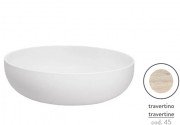 Раковина для ванної ArtCeram Jolie Ø50 см кераміка травертин JOL001 45;00