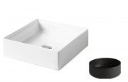 Раковина для ванной ArtCeram Scalino 38х38 см керамика чёрный (nero germania) SCL001 21;00