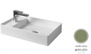 Раковина для ванної ArtCeram Scalino 60х38 см кераміка зелена шавлія SCL003 44;00