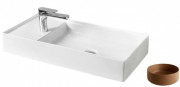 Раковина для ванной ArtCeram Scalino 75х38 см керамика коричневый (ombra bruciata) SCL004 19;00