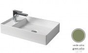 Раковина для ванной ArtCeram Scalino 60х38 см керамика зеленый шалфей SCL003 44;00