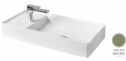 Раковина для ванной ArtCeram Scalino 75х38 см керамика зеленый шалфей SCL004 44;00