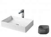 Раковина для ванної ArtCeram Scalino 55х38 см кераміка сіро-синій (denim) SCL002 37;00