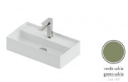 Раковина для ванной ArtCeram Scalino 50х27 см керамика зеленый шалфей SCL006 44;00