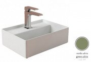 Раковина для ванної ArtCeram Scalino 38х27 см кераміка зелена шавлія SCL005 44;00