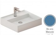 Раковина для ванной ArtCeram Scalino 55х48 см керамика синий SCL007 38;00