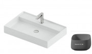 Раковина для ванной ArtCeram Scalino 75х48 см керамика серо-синий (denim) SCL008 37;00