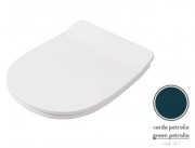 Сидіння із кришкою для унітазу ArtCeram Ten Soft-Close дюропласт синьо-зелений TEA011 42