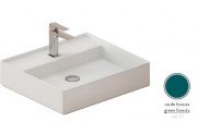 Раковина для ванної кімнати ArtCeram Scalino 55х48 см кераміка зелений SCL007 43;00