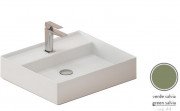 Раковина для ванной ArtCeram Scalino 55х48 см керамика зеленый шалфей SCL007 44;00