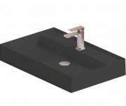 Раковина для ванної ArtCeram Scalino 75х48 см кераміка чорний матовий SCL008 17;00