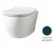 Унитаз подвесной ArtCeram Ten 4.0 безободковый 36х52 см керамика сине-зеленый TEV006 42;00