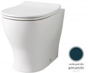 Унитаз напольный ArtCeram Ten 4.0 безободковый 36х52 см керамика сине-зеленый TEV007 42;00