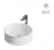 Раковина для ванної кімнати ArtCeram Atelier Ø 44 см кераміка terrazo chiaro ATL001 89;00