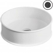 Раковина для ванной ArtCeram Atelier Ø 44 см керамика базальт ATL001 98;00