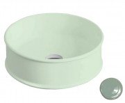 Раковина для ванної кімнати ArtCeram Atelier Ø 44 см кераміка світло-зелений ATL001 35;00