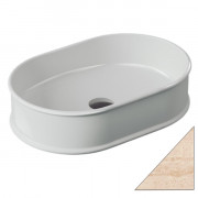 Раковина для ванной ArtCeram Atelier 60х40 см керамика травертин ATL002 45;00