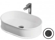 Раковина для ванной ArtCeram Atelier 60х40 см керамика базальт ATL002 98;00