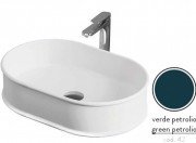 Раковина для ванної ArtCeram Atelier 60х40 см кераміка синьо-зелений ATL002 42;00