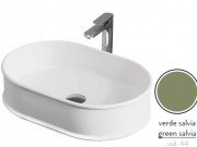 Раковина для ванної ArtCeram Atelier 60х40 см кераміка зелена шавлія ATL002 44;00