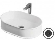 Раковина для ванной ArtCeram Atelier 60х40 см керамика базальт ATL002 98;00