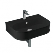Раковина для ванной ArtCeram Atelier 65х45 см керамика матовый черный ATL003 17;00