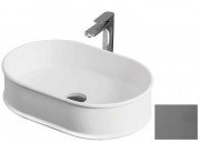 Раковина для ванної ArtCeram Atelier 60х40 см кераміка сіро-синій ATL002 37;00