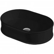 Раковина для ванної ArtCeram Atelier 60х40 см кераміка чорний матовий ATL002 17;00