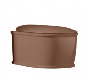 Унитаз подвесной ArtCeram Atelier безободковый 37,5х52,5 см керамика светло-коричневый ATV001 40;00