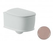 Унитаз подвесной ArtCeram Atelier безободковый 37,5х52,5 см керамика розовый ATV001 33;00