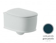 Унитаз подвесной ArtCeram Atelier безободковый 37,5х52,5 см керамика сине-зеленый ATV001 42;00