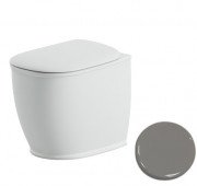 Унитаз напольный ArtCeram Atelier безободковый 37,5х52,5 см керамика серый ATV002 34;00