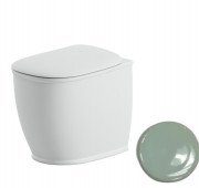 Унитаз напольный ArtCeram Atelier безободковый 37,5х52,5 см керамика светло-зеленый ATV002 35;00