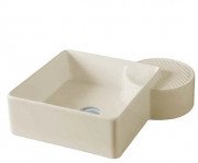 Раковина для ванной ArtCeram Cartesio 44х44 см без отверстия под смеситель керамика шампань CAL003 02;99