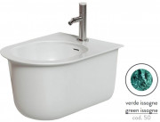 Біде підвісне ArtCeram Chic 38х53,5 см кераміка verde issogne CHB001 50;00