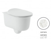 Унітаз підвісний ArtCeram Chic безободковий 38х53 см кераміка каррара CHV001 47;00