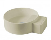 Раковина для ванної ArtCeram Cartesio 44х36 см без отворів під змішувач кераміка шампань CAL004 02;99