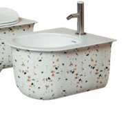 Біде підвісне ArtCeram Chic 38х53,5 см кераміка terrazo chiaro CHB001 89;00