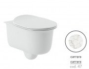 Унитаз подвесной ArtCeram Chic безободковый 38х53 см керамика каррара CHV001 47;00