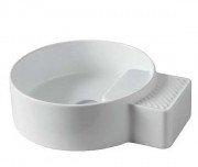 Раковина для ванной ArtCeram Cartesio 44х36 см без отверстий под смеситель керамика белый матовый CAL004 05;99