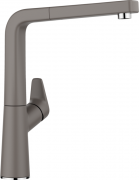 Змішувач для кухні Blanco Avona-S з висувною лійкою Silgranit вулканічний сірий 526928